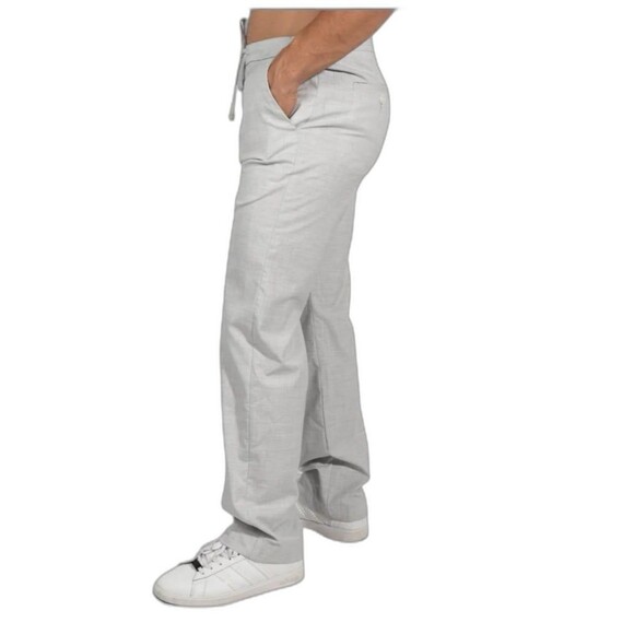 NWT J. FERRAR Men’s Big & Tall Light Woven Pattern Pants Light Gray (XL) #334 - Picture 2 of 12